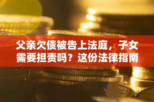 北京父亲欠债被告上法庭，子女需要担责吗？这份法律指南必须看完