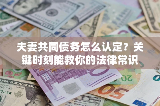 北京夫妻共同债务怎么认定？关键时刻能救你的法律常识