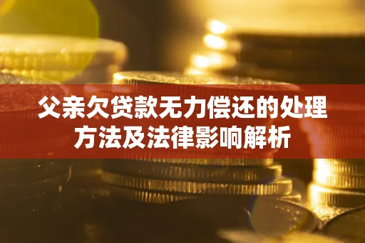 北京父亲欠贷款无力偿还的处理方法及法律影响解析