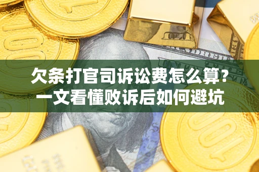北京欠条打官司诉讼费怎么算？一文看懂败诉后如何避坑
